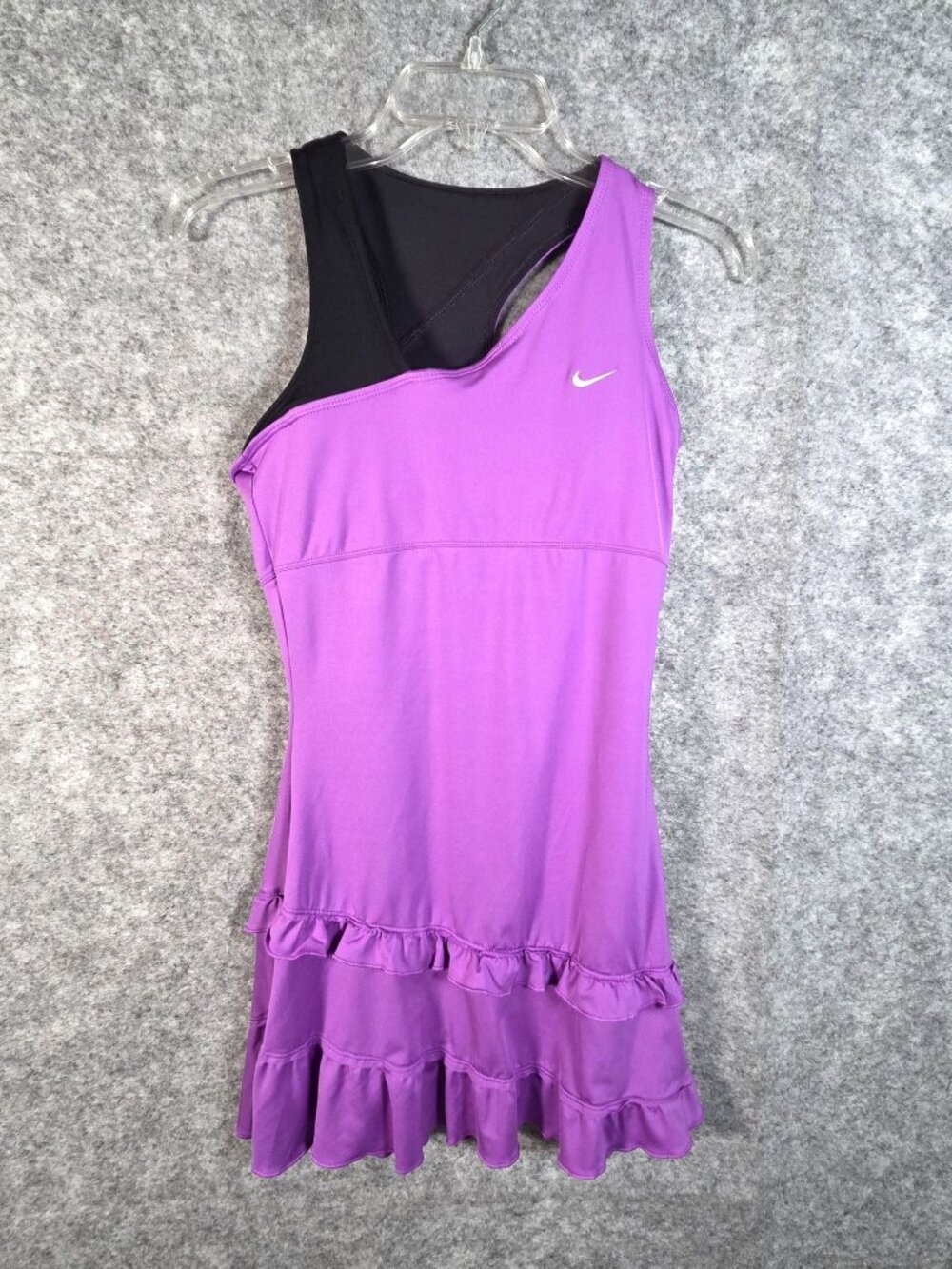 Nike Dri-FIT Set Point Flirty Knit Tennis Dress Small Tenniscore Match Day